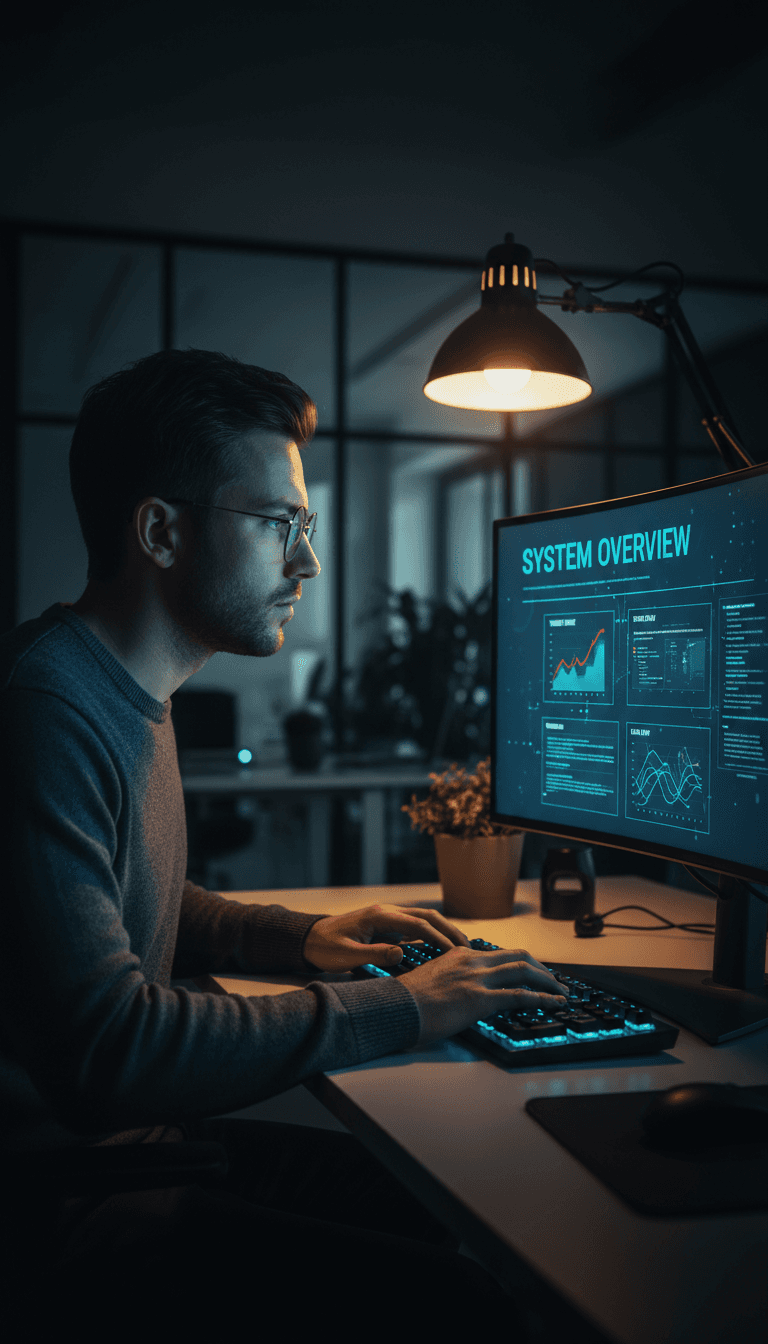 Person reviewing security monitoring dashboard on computer screen